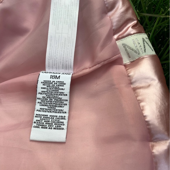 Calvin Klein 18M Childs Pink Puffer Vest w Zipper - Picture 8 of 10